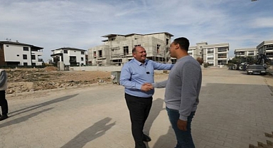 Başkan Çiçek Sahada