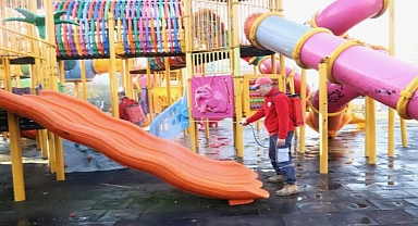 Parklar Dezenfekte Edildi