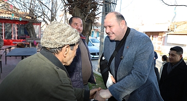 Başkan Çiçek mahalle ziyaretlerini sürdürüyor