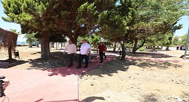 Başkan Çiçek Sahada