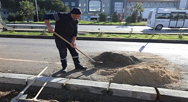 Menderes Belediyesi’nden Kaldırım Çalışması