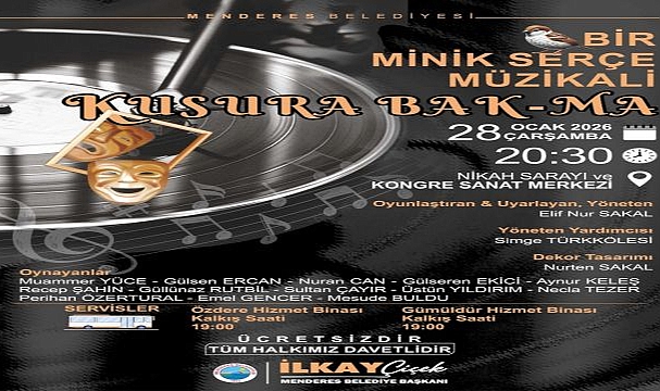 Menderes Belediyesi’nden Minik Serçe Müzikali